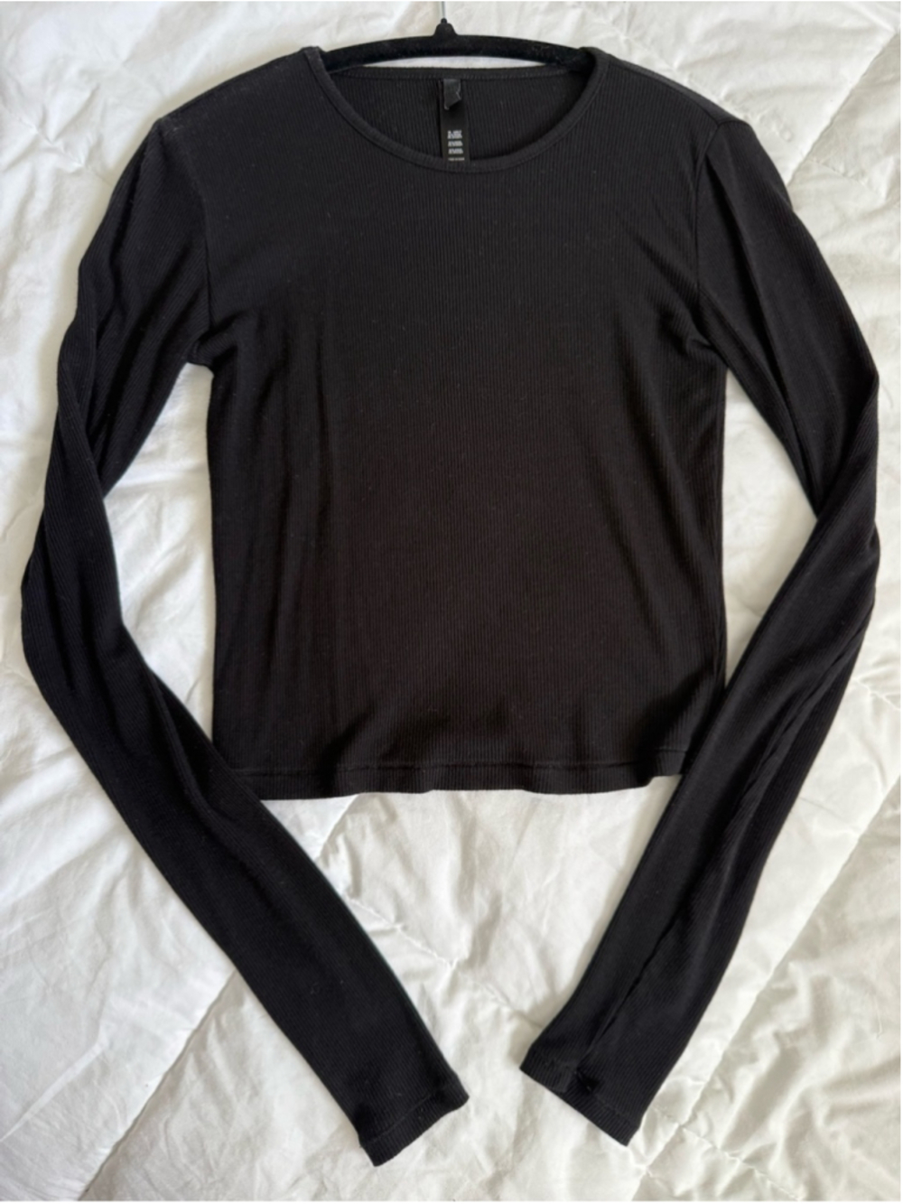 Skims soft lounge crop long sleeve